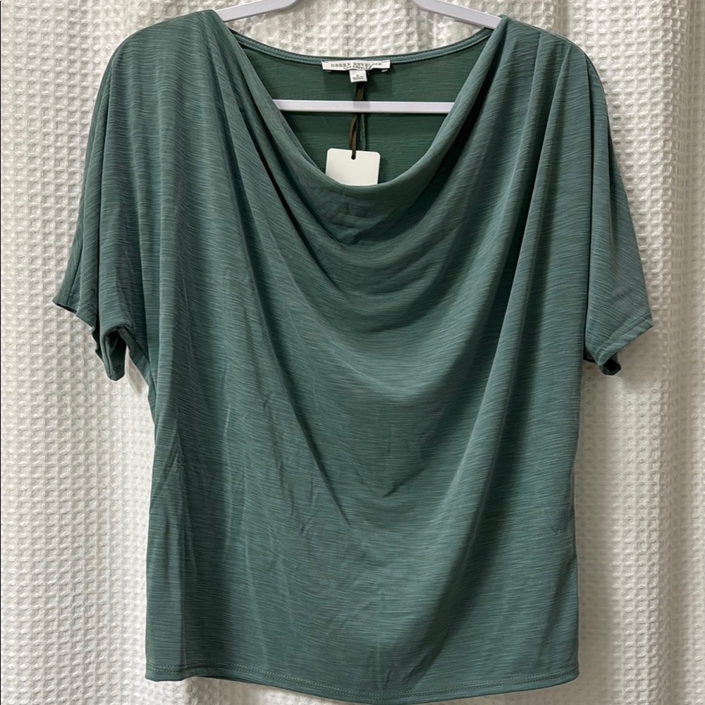 Green Envelope Women's Top